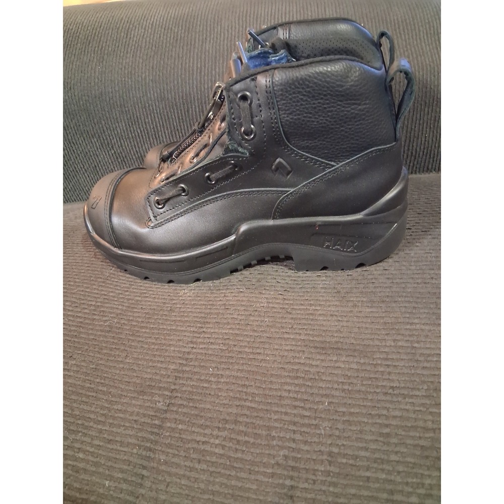 HAIX Airpower XR1‎ Women 7.5 W Black Leather Zipper Lace Up Safety Work Boots